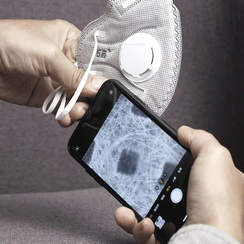 Ceny Uniwersalne Zestawy Obiektywów Mikroskopowych 400X Dla IPhone 11 12 13 Pro Max MINI Z Baterią LED Przesyła światło 400X Obiektyw Optyczny DH