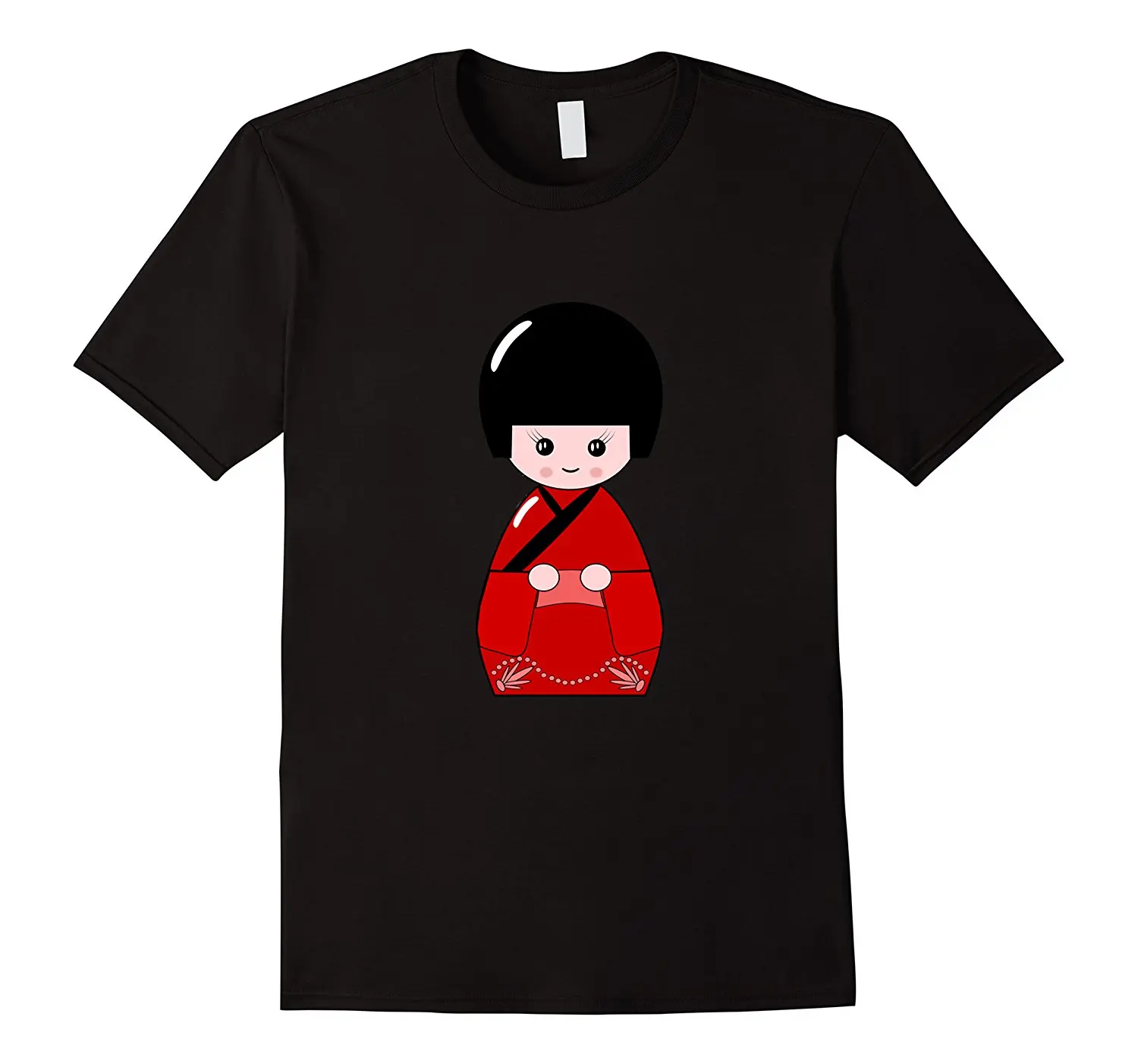 

Cute Anime Geisha Doll T-Shirt. Summer Cotton Short Sleeve O-Neck Mens T Shirt New S-3XL