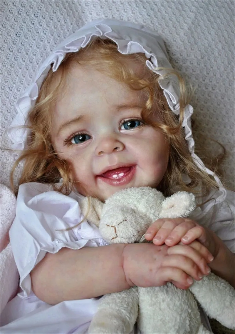 

22inch With COA Yannik Reborn Doll Kit With Cloth Body And Eyes DIY Blank Unpainted Limited Edition Reborn Doll Kit