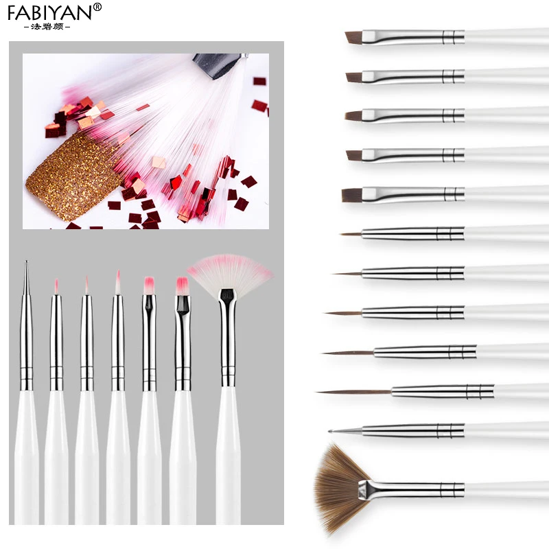 Кисти для дизайна ногтей 19 шт. | Красота и здоровье