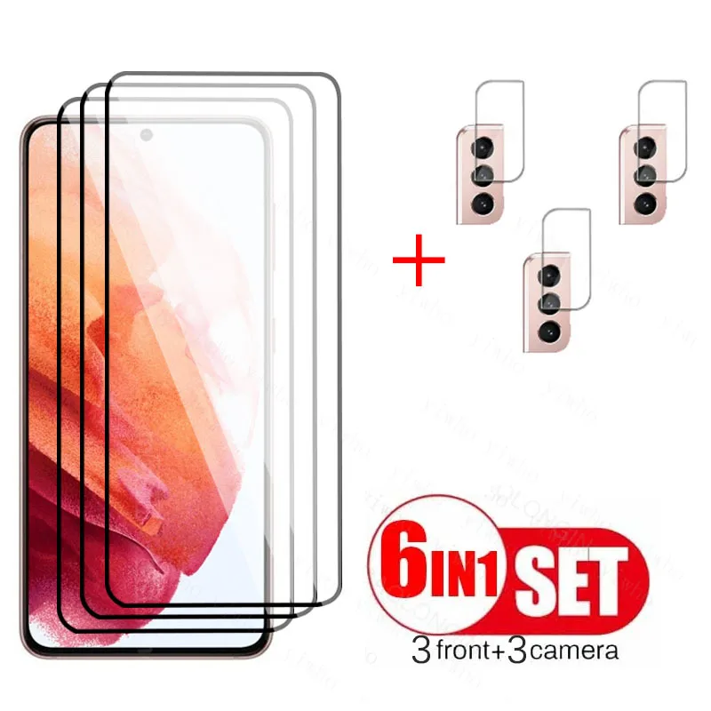 

Закаленное стекло для Samsung Galaxy S21, стекло для объектива с полным покрытием, стекло на Sansun S21 Galax S21 5G HD, Защитное стекло для экрана телефона