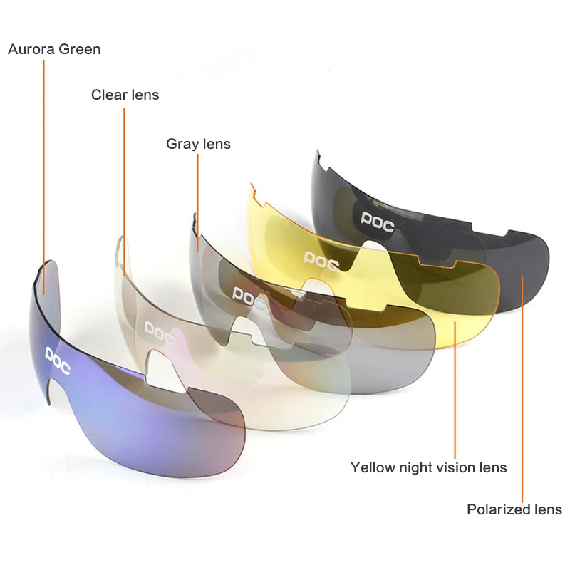 Спортивные очки для велоспорта унисекс Поляризованные с защитой UV400 5 линз | Спорт