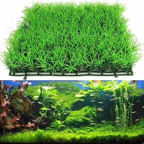 

New Artificial Water Green Grass Plant Lawn Aquarium Fish Tank Landscape Decorations & Ornaments