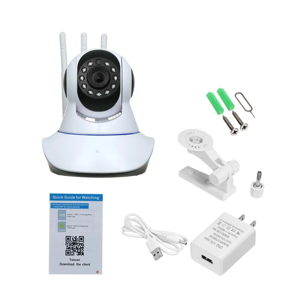 Умная Беспроводная IP-камера видеонаблюдения 1080P Wi-Fi двухстороннее аудио