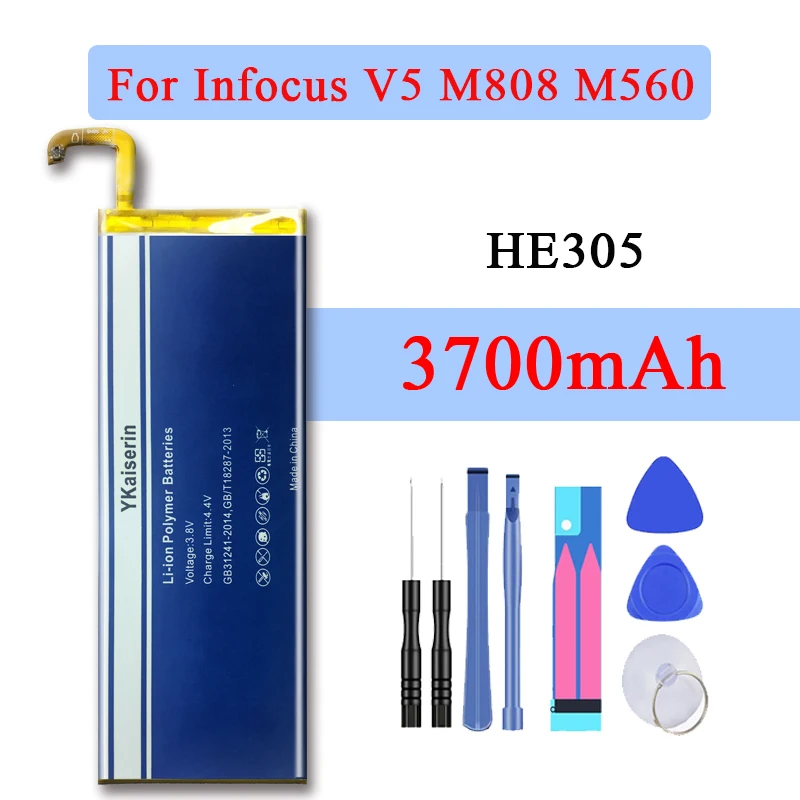 Высококачественный аккумулятор для сотового телефона Batteeria HE305 Infocus V5 M808 M560 2450 мАч