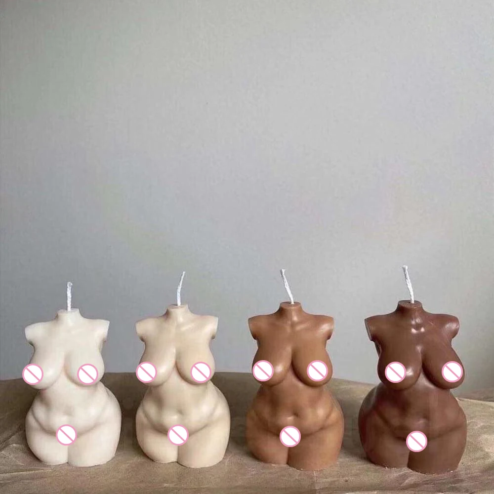 Сексуальный человеческий тело натуральная восковая свеча толстые женские формы
