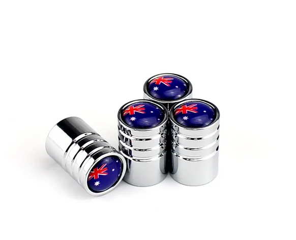 

Set Australia Flag Auto Metal Nozzle Cap Cycle Valve Tire Decoration Universal Car Accessories