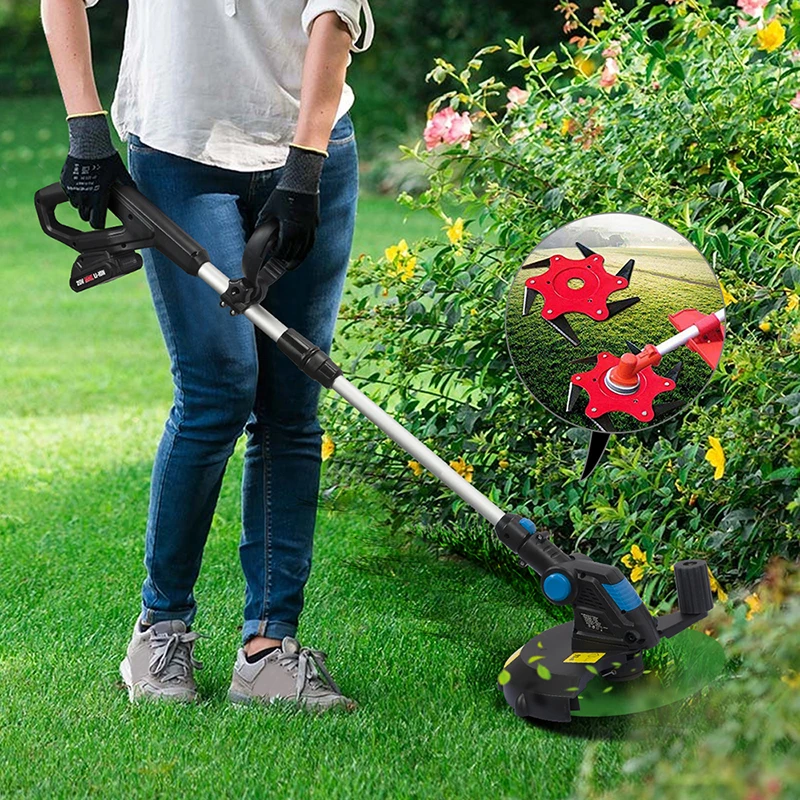 6 Blades Cutter Head Grass Trimmer Brush 65Mn Weed Cutting Blade For Garden Lawn Machine Accessories Power Tools | Инструменты