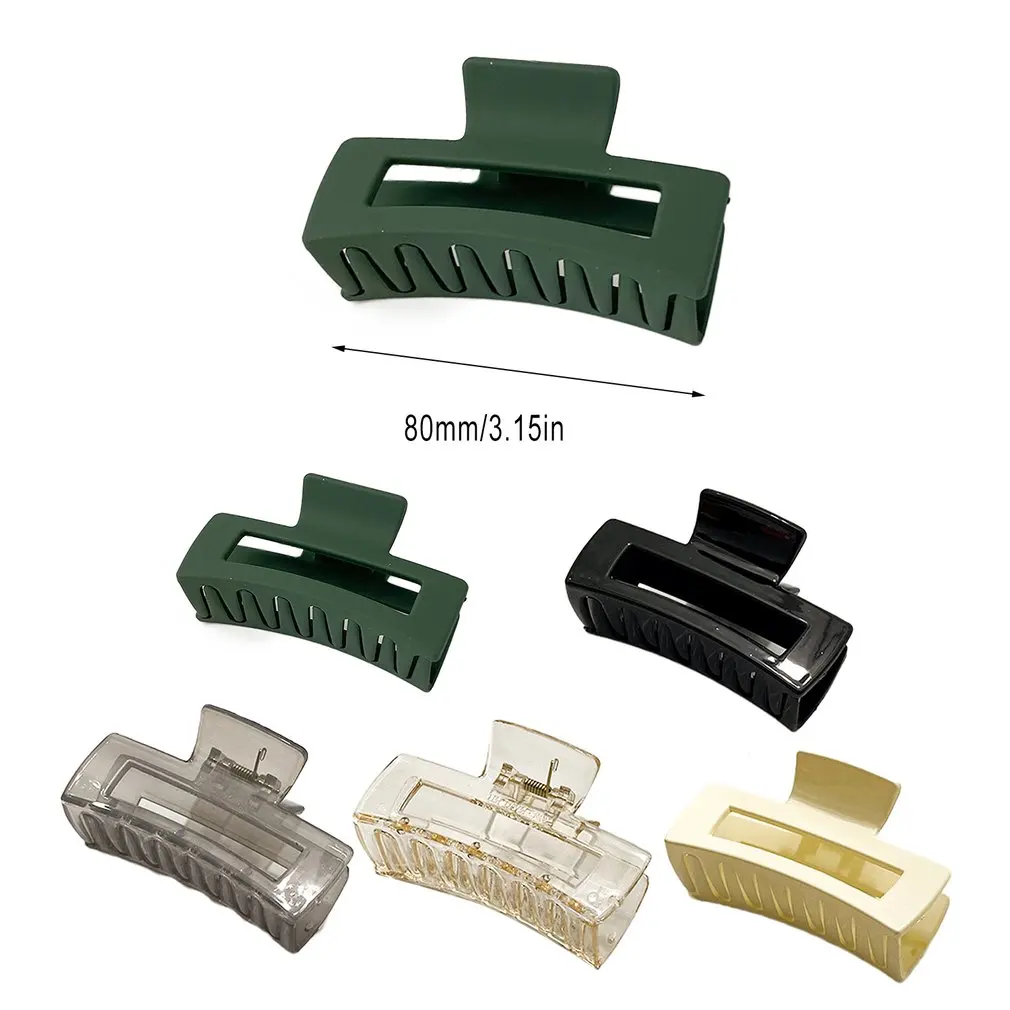 

Korean Style Fashion Women Girls Acrylic Hair Claws Hair Clips Headwear Transparent Big Size Women Hair Accessories Ornament
