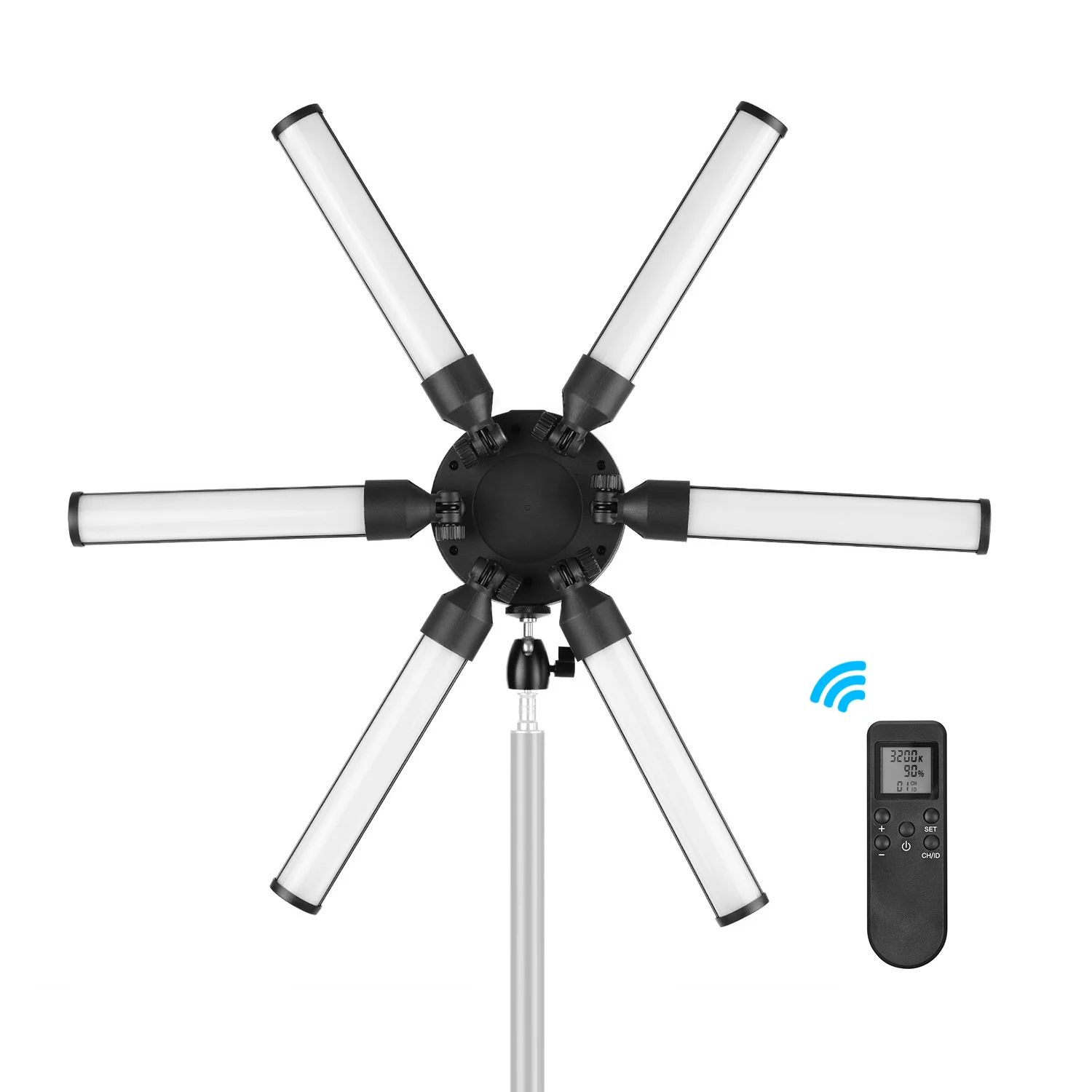 Заполняющий светильник в форме звезды круглый s 6 светодиодов 60 Вт 3200 K 5600 + 2 4G