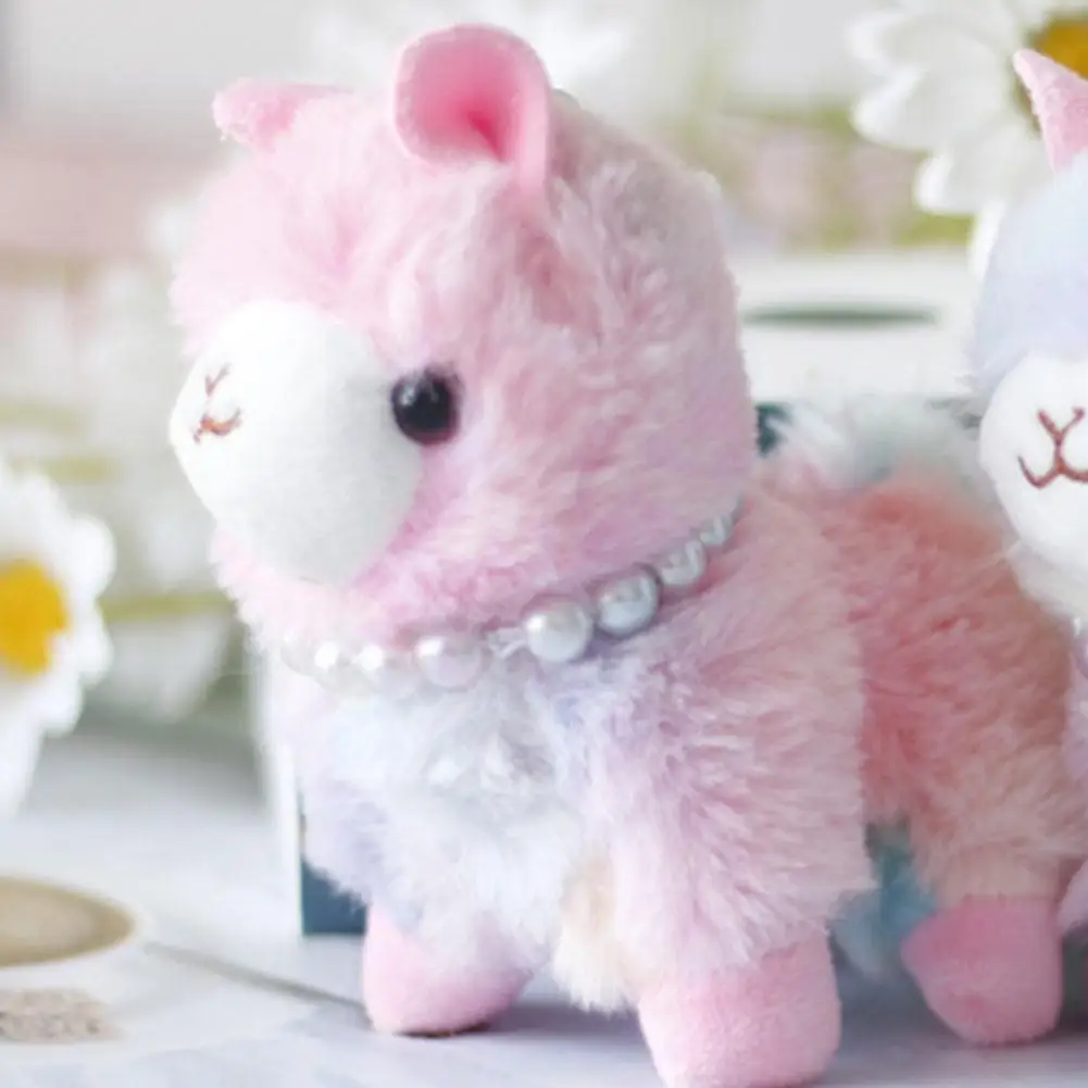 

13cm Alpaca Plush Toy Pendant Mini Cartoon School Bag Ornament Animal Plush Stuffed Toy Ragdoll I9x0