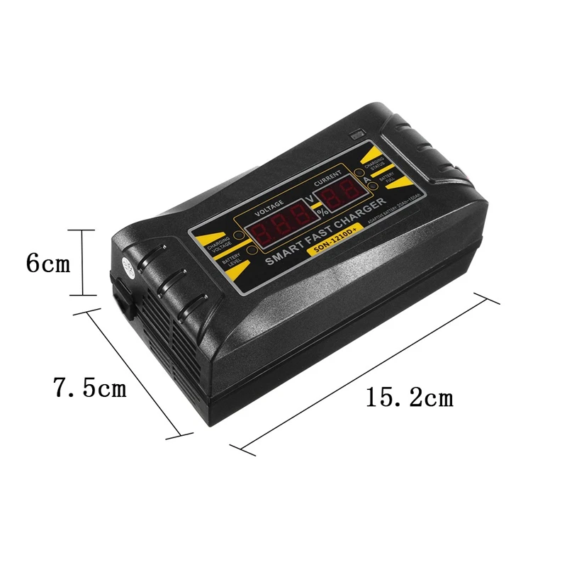 Son 1210D + ЖК дисплей умная быстрая свинцово кислотная Батарея Зарядное устройство