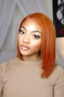 Парик цветной имбирь короткий Боб кружевной Парик HD прозрачный 613 кружевной передний парик для черных женщин оранжевый кружевной передний блонд человеческие волосы 180%