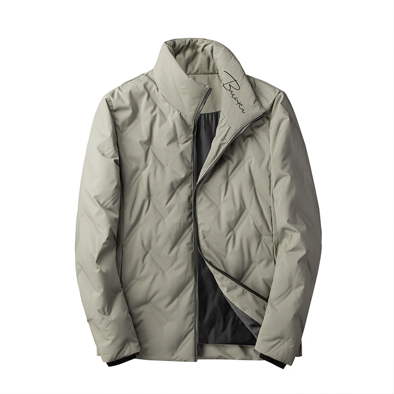 

Зимняя Качественная мужская короткая пуховая куртка с воротником-стойкой