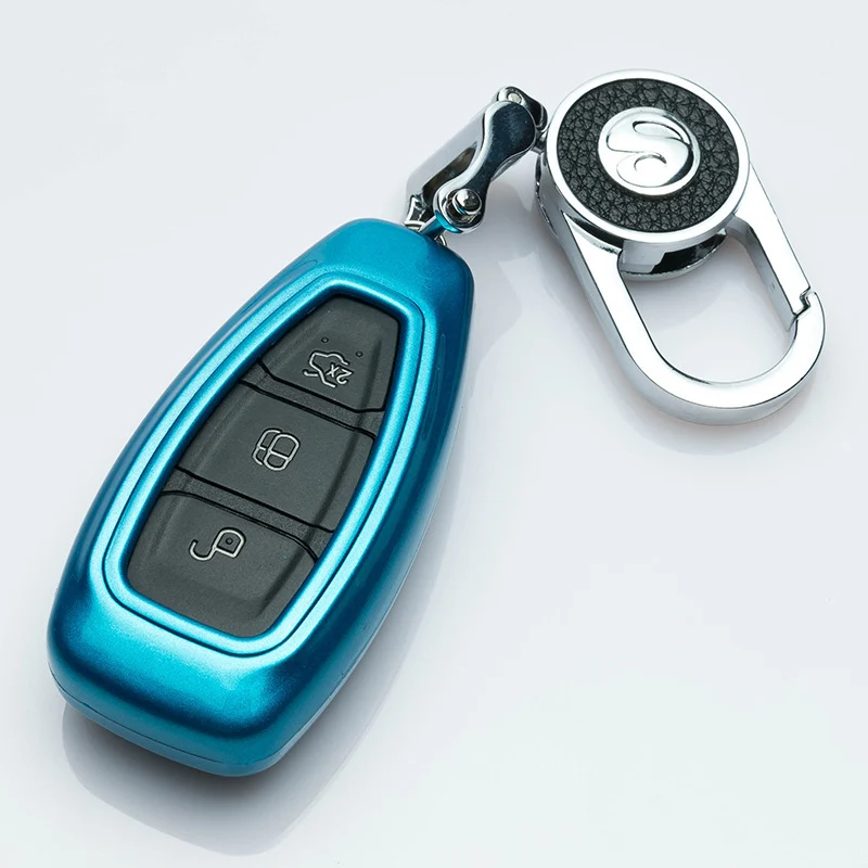 ABS Цветной автомобильный чехол для ключа Ford C-MAX Focus 3 4 MK3 MK4 Kuga escape Ecosport New Fiesta Hatch RS ST Аксессуары