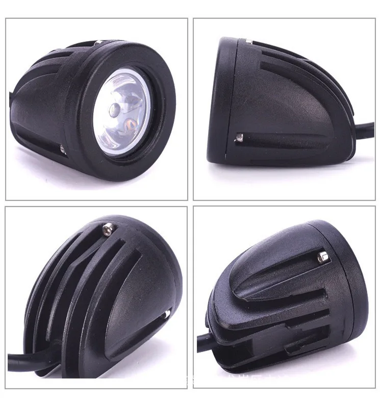 

QIPO 1Pair 10w Motorcycle Led Headlight Work Light Offroad SUV Lights Spot/flood 12v 4x4 ATV Auxiliary Motor Fog Driving Lamp