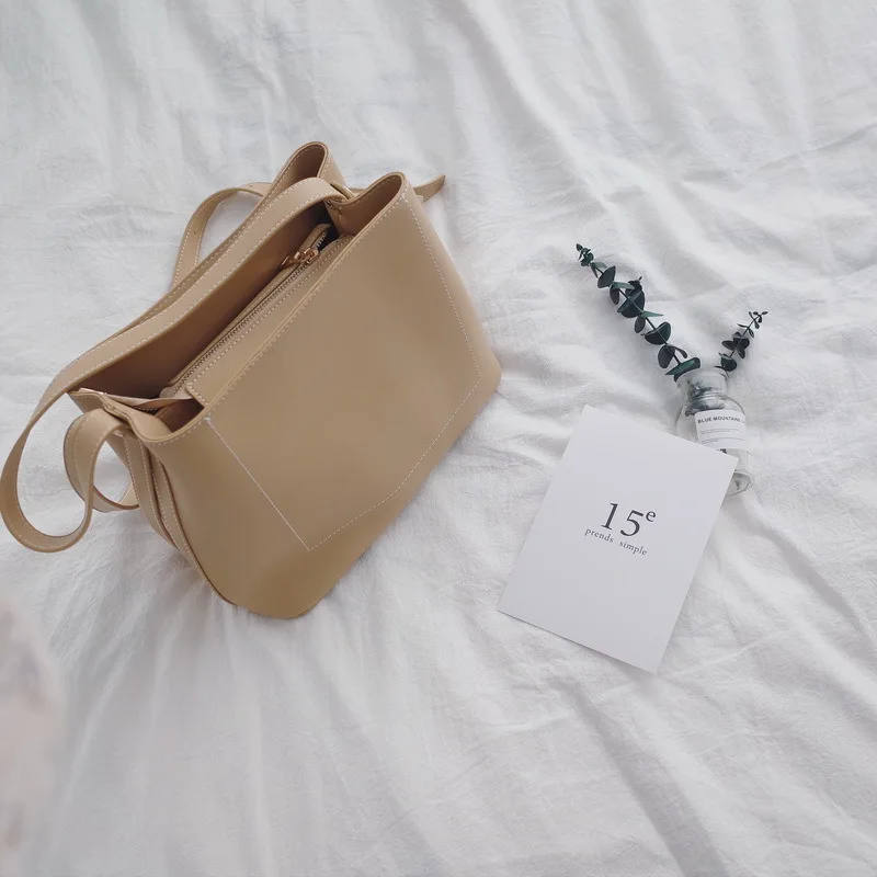 Новое поступление 2021 Женская винтажная сумка мешок через плечо из искусственной