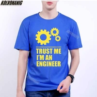 trust me i am an engineer funny graphic oversize t shirt husband streetwear mens cotton o neck t shirt camiseta masculina