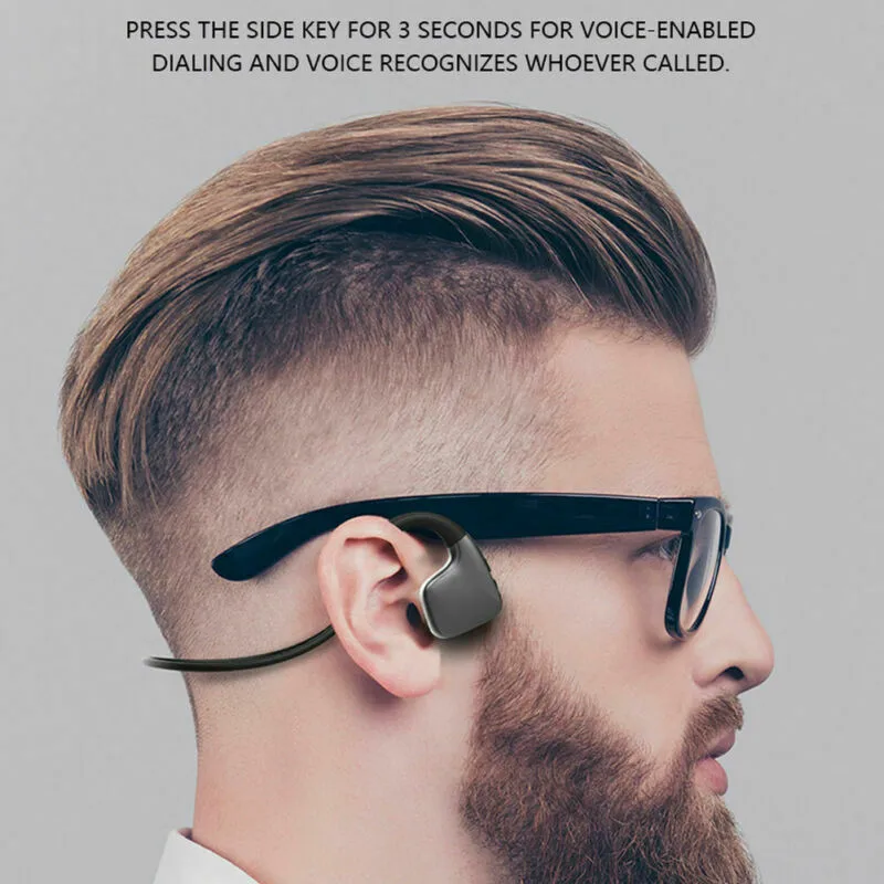 R9 5,0 костная проводимость Bluetooth беспроводная гарнитура наушники Bluetooth 5,0 спортивная Гарнитура для фитнеса пешего туризма вождения
