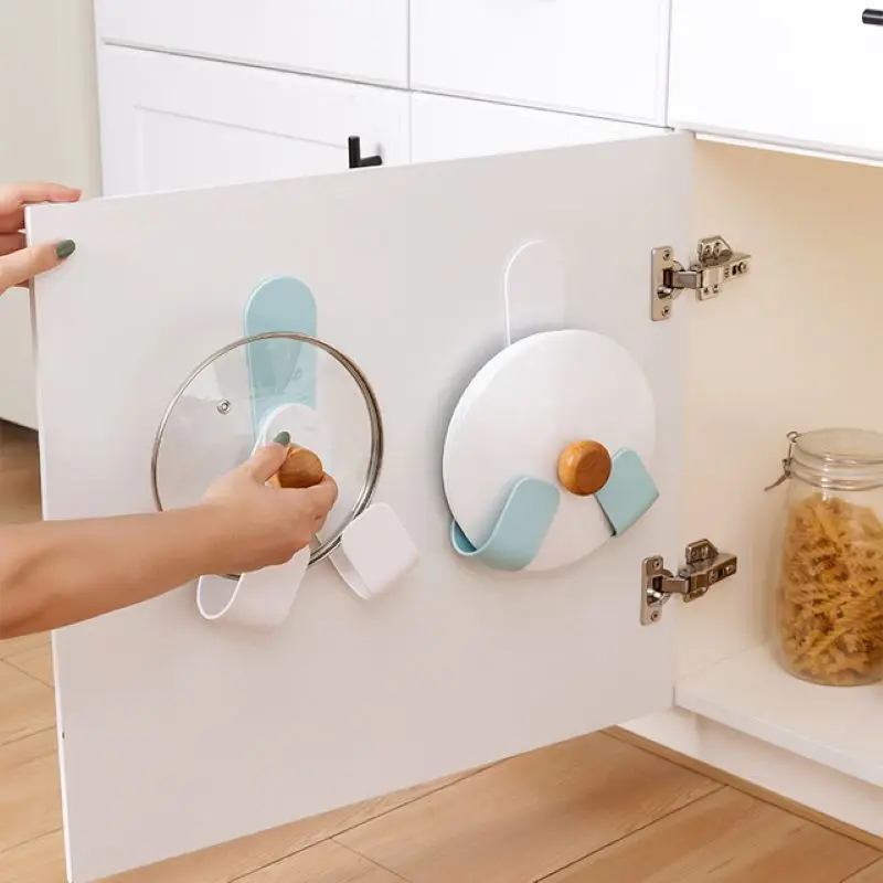 

Pot Lid Holder Kitchen Chopping Board Knife Storage Rack Adjustable Wall-Mounted Hanging Hook Organizer Kitchenware Hooks Tool