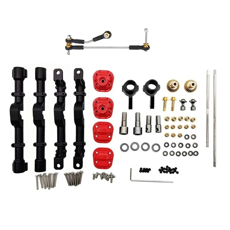 

Metal Front & Rear Complete Axle with Steering Rod for MN D90 D99S MN99 MN99S 1/12 RC Car Parts Accessories