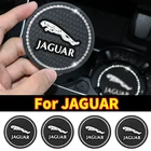 2 шт., противоскользящие автомобильные коврики для водяных стаканов, алмазные стразы, резиновые коврики для Jaguar XF XJ-S XJ-6 X-Type XE S-Type F-PACE F-Type XK8 XKR XFR