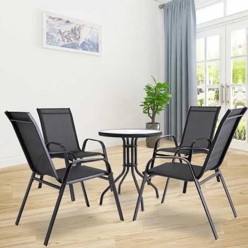 

Leisure Outdoor Tables And Chairs Open-air Balcony Courtyard Outdoor Garden PE Rattan Chair And Table Combination Table HWC