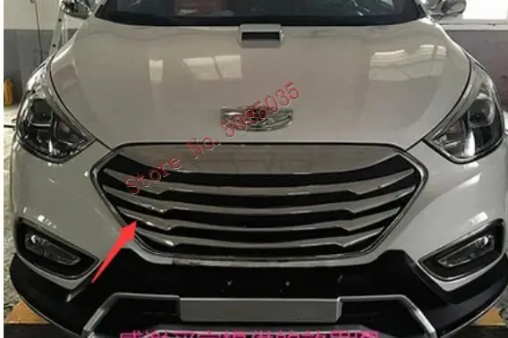 2009 2010 2011 2012 2013 2014 2015 для Hyundai tucson ix ix35 ABS Хромированная передняя решетка барбекю