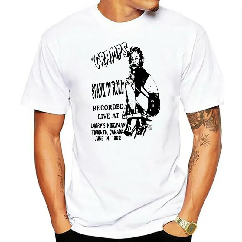

The Cramps Spank'N'Rolle Gig T Shirt Poster-Punk Rockabilly Psychobilly Design Men T Shirts O-Neck Short Sleeve Tee