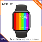 Смарт-часы LYKRY IWO 16, W66W66M, 1,751,58 дюйма, Bluetooth, вызовы, серии 6, для мужчин и женщин, PK W26, W46, W56