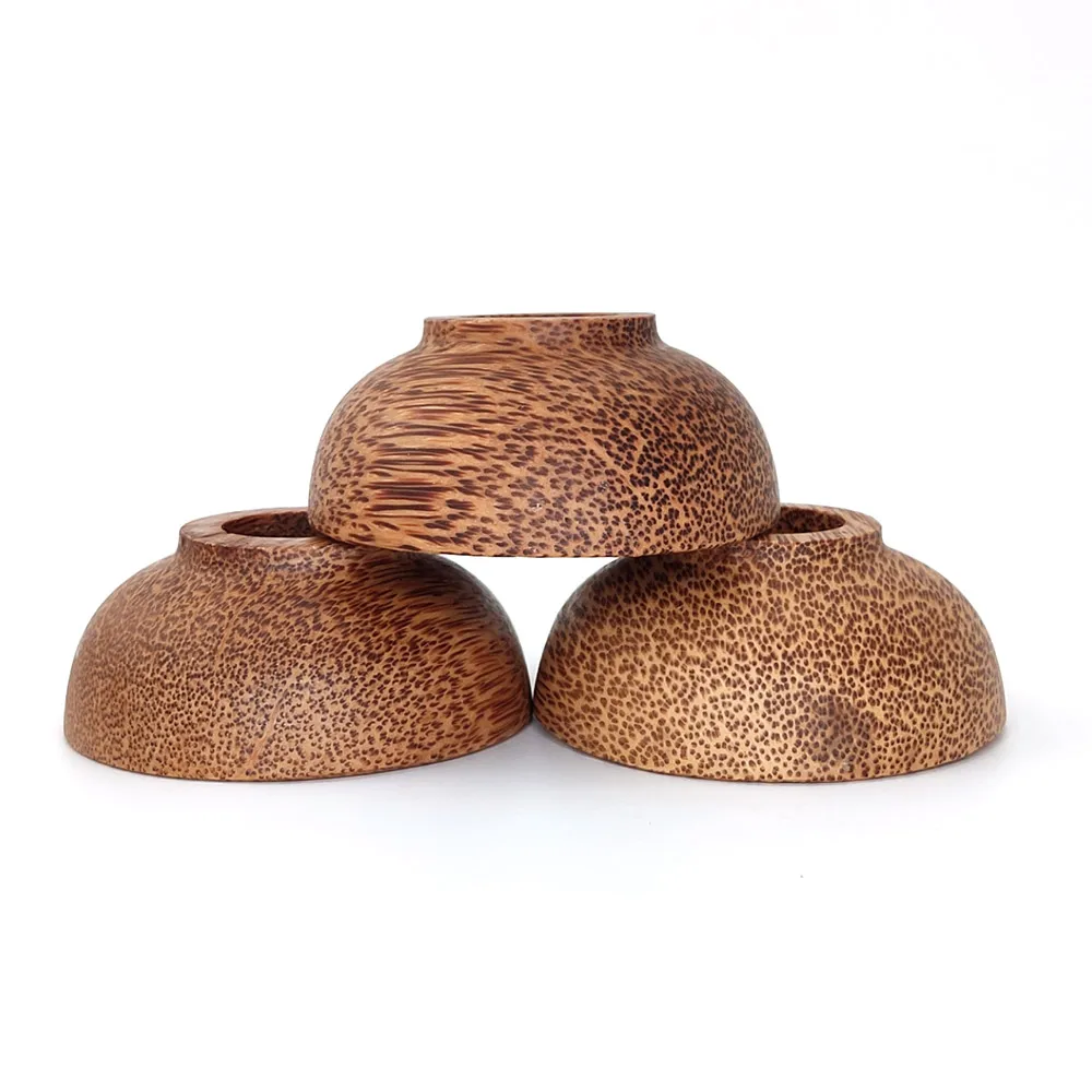 Нулевой отходов Деревянная миска экологичный фруктовый салат лапша рис суп