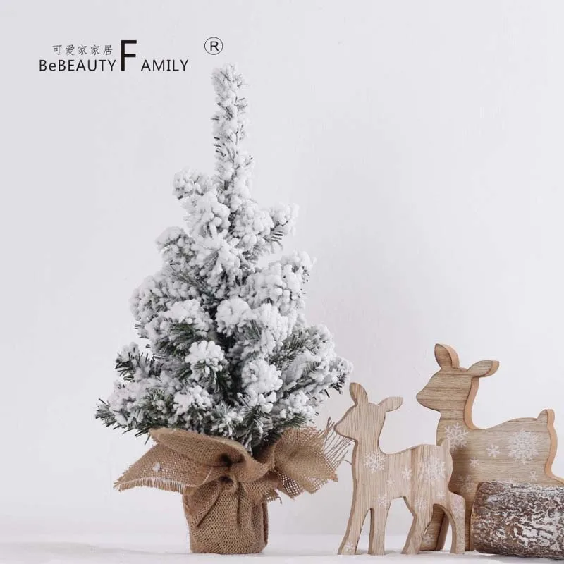 Мини Рождественская елка шифрование зеленый ПВХ дерево Искусственные Украшения