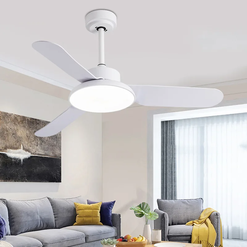 Скидка Светодиодные люстры в скандинавском стиле, потолочные вентиляторы с дистанционным управлением и тремя лезвиями для спальни и дома Скидка Светодиодные люстры в скандинавском стиле, потолочные вентиляторы с дистанционным управлением и тремя лезвиями для спальни и дома