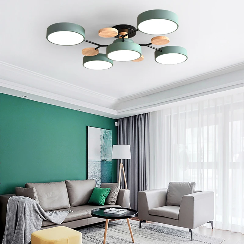 

Nordic style tree branch creative LED white & gray & gray color ceiling lamp for living room bedroom study hall restaurant