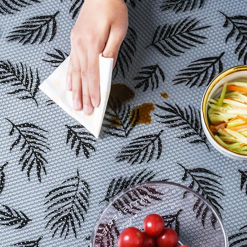 

121.5*45cm Drawer Mat Oil-proof Moisture Kitchen Table Shelf Liner Mats Cabinets Pad Paper Non Slip Waterproof Cupboard Placemat