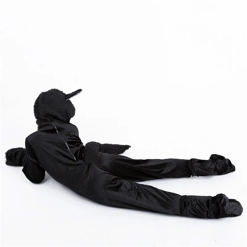 

Kids Animal Halloween Costumes Party jumpsuit Costume Children's Stage Fancy Clothing Cute Black Cat Show Suit
