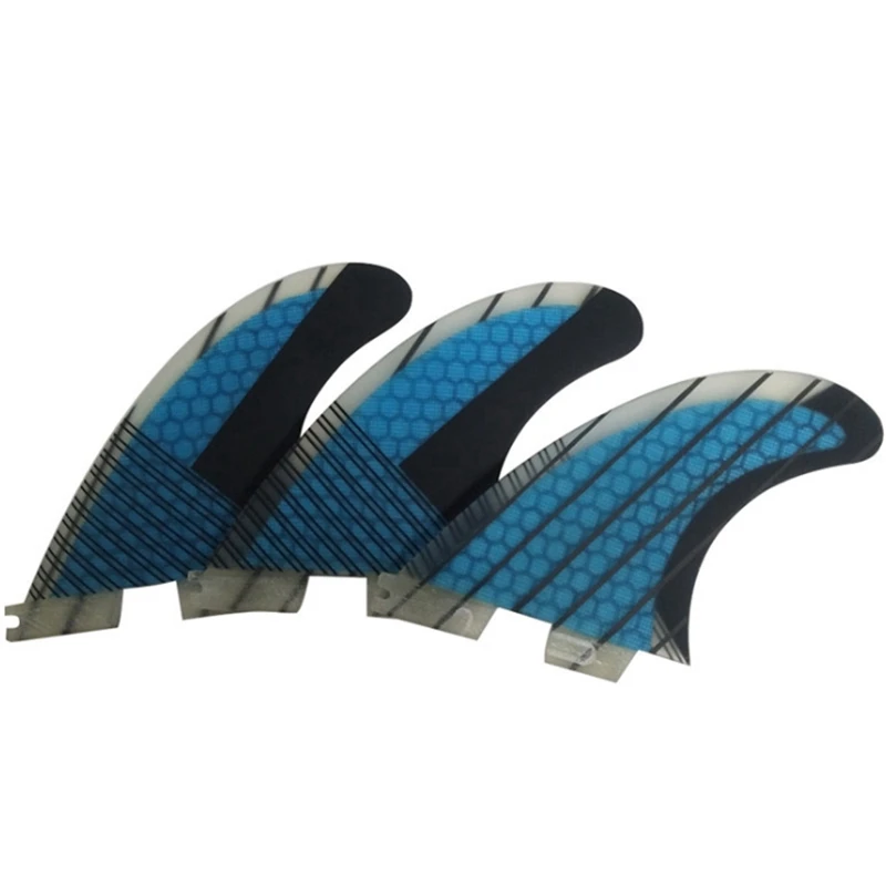 

G5 Surfing Fin Three-Piece Surfboard Accessories Honeycomb Rudder Suitable for FCS2 Surfboard Base