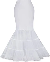 romantic new design womens mermaid fishtail crinoline petticoat floor length wedding underskirt