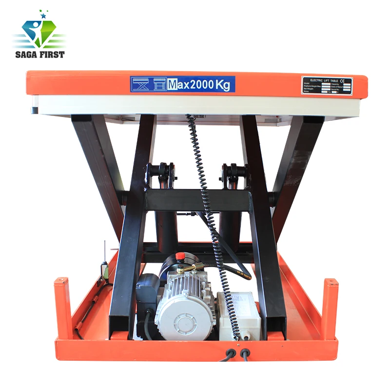 

Customized Stationary Cargo Hydraulic Scissor Lift Table with Ce