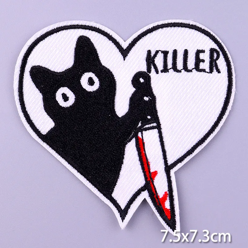 Unicorn Dog Patch Iron On Patches For Clothing Thermoadhesive DIY Hippie Clothes Stickers Applique Fusible Badge | Дом и сад
