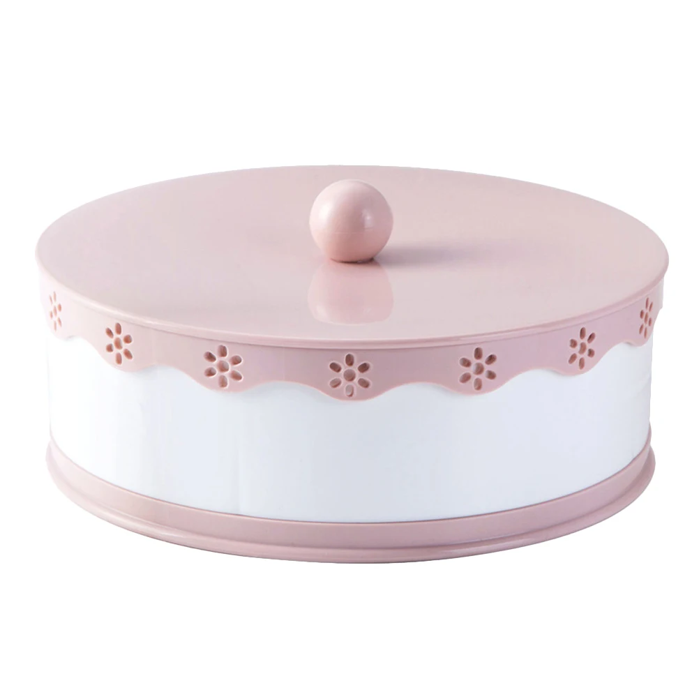 1 шт. круглый полый разделенный тарелка сухофрукты еда Закуски Лоток пластиковые