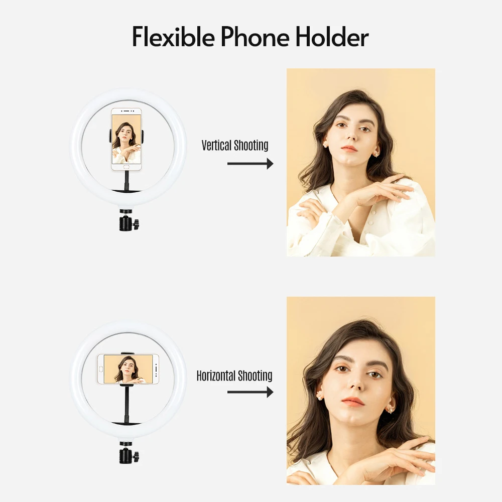 10 &quotRGB кольцевой светильник СВЕТОДИОДНЫЙ Красочный заполняющий для прямой