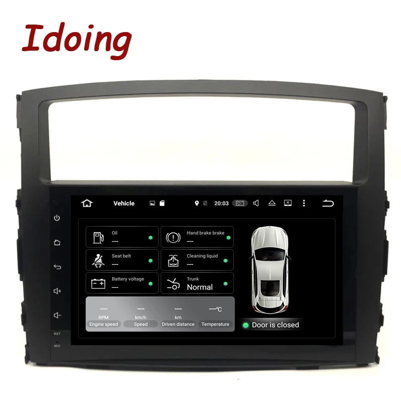 Автомобильный DVD мультимедийный видео плеер Idoing 2Din для MITSUBISHI PAJERO V97 Android7.1 GPS