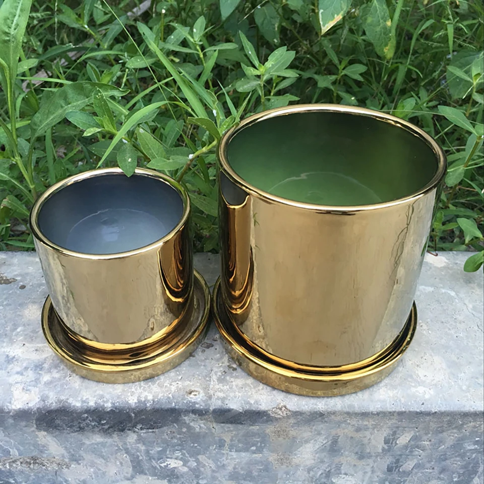 Скандинавский Креативный цветочный горшок с плакировкой Орхидея кактус