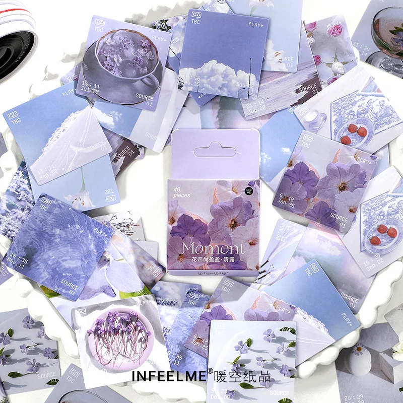 

46pcs Kawaii Stationery Stickers Blossoming still Yingying series DIY Craft Scrapbooking Album Junk Journal Happy Planner