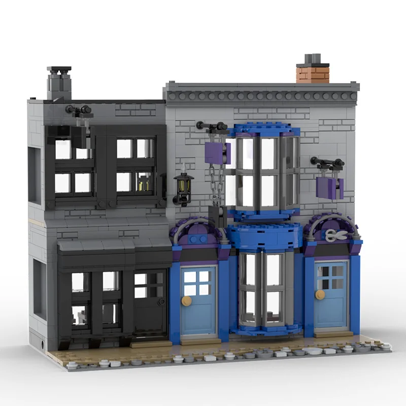 925 шт. игрушки MOC волшебное здание городской уличный пейзаж колдрон магазин