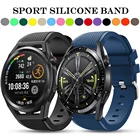 Ремешок силиконовый для Huawei Watch GT 2 3 46 ммGT Runner, спортивный браслет для наручных часов, ремешок для часов gt3, 22 мм