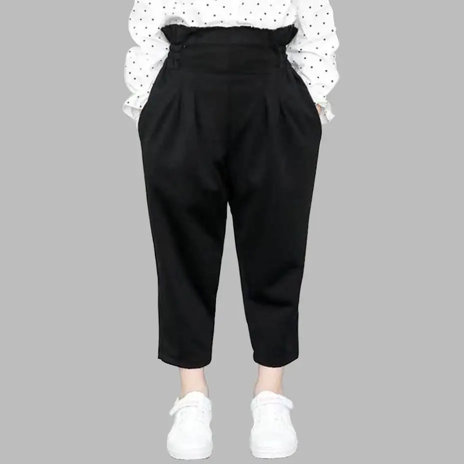 Штаны для девочек детские штаны в стиле пэчворк с эластичной резинкой на талии