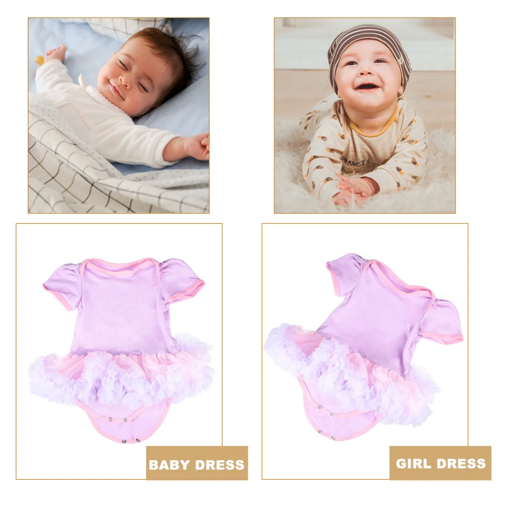 

1Pc Infant Romper Dress Baby Romper Gauze Skirt Performance Dress (Size)