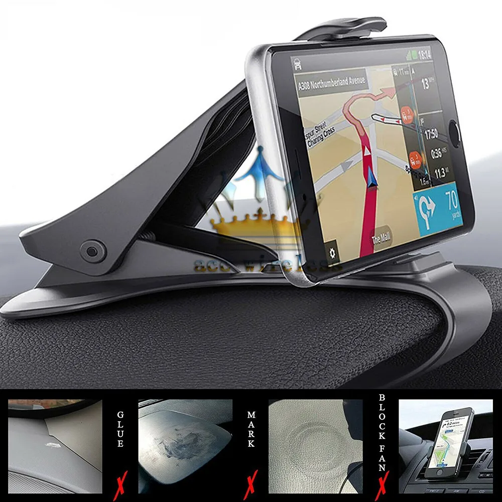 

Stand Car Mount Dashboard For GPS For Smartphone GPS HUD Design Holder
